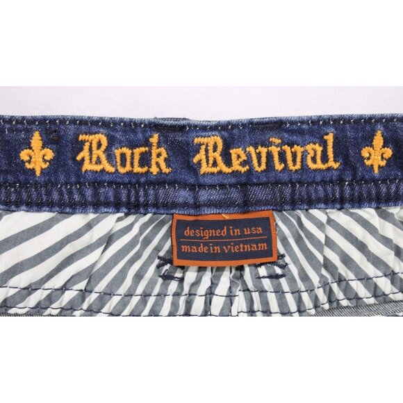 Rock Revival Women's Julee Boot Cut Denim Blue Jeans Sz 32x32 NEW - Picture 10 of 15